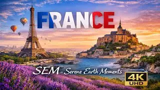 FRANCE 4K | Sakin ve Huzurlu Anlar // Beautiful Nature with Relaxing Music | Scenic Relaxation