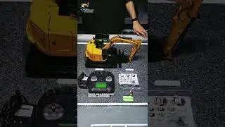 Unboxing the 1/14 C308 hydraulic excavator 4 Valves with ST8 radio