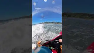 Kayak surfing in the ocean like comment and subscribe #kayak #kayaking