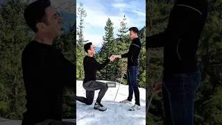 Proposing to my blind boyfriend (he didn&rsquo;t see it coming!) #shorts