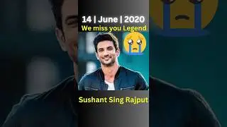 Remembering Sushant Singh Rajput 🥹🥹: A Tribute to His Legacy #sushantsinghrajput #sushantsingh #