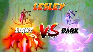 Lesley Hawkeyed Sniper Skin VS Falcon Mistress Skin Light VS Dark MLBB Comparison