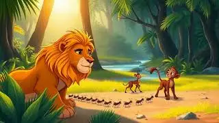 Simba the Lion and the Little Ant Army | Jungle Moral Story for Kids