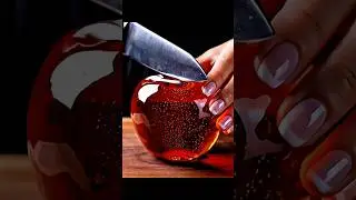 ASMR CRYSTAL APPLE CUTTING 🤯#asmrvideo