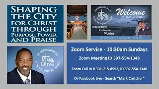 Sept 19, 2021 Morning Worship with Pastor Mark Crutcher