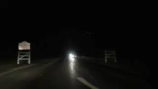 Night Drive On The A422 & A44 From Flyford Flavell To Spetchley, Worcester, UK 14th December 2022
