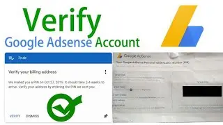 Google adsense account PIN Verification process November 2019