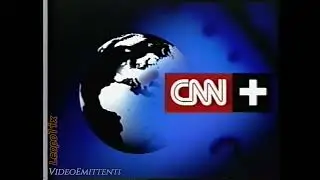 CNN+ Cable News Network Plus, logo trasmesso via satellite Astra 19,2&deg; est, anno 1999