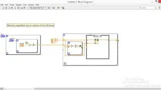 Remove repeated row or column from a 2D array in LabVIEW