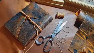 How to sew a handmade leather cover.asmr tools.part2