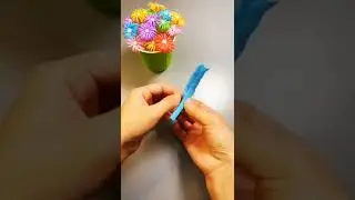 How to make a beautiful flower from drinking straw | #ideas #decoration #diy #easycraft