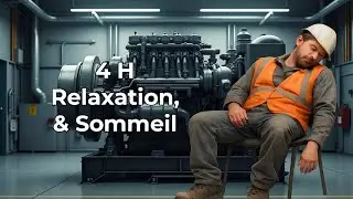 Bruit de Moteur Industriel  4 H | Industrial Engine White Noise for Sleep, Study & Relaxation