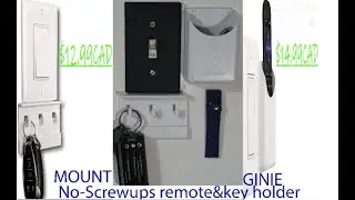 No Screw ups Remote And Keys Holder Light-Switch Mount Amazon/Review
