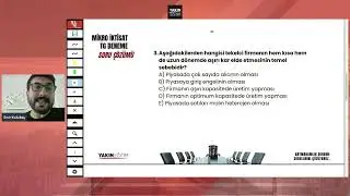 EMİR KUDUBEŞ İLE KAYMAKAMLIK TG DENEME SINAVI MİKRO İKTİSAT SORU ÇÖZÜMÜ