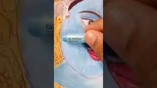 He krishna tere hoth madhur # radha krishna drawing part 1 # divya arts # viral video
