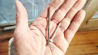 Vampliers used to get tough screws out of door frame.