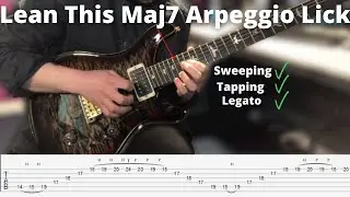 Weekend Shred #8- C major7 Arpeggio Lick- With Tabs