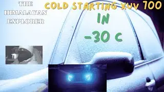 cold start testing. first xuv 700 in - 30 in Drass coldest place in India in December peak winters