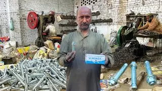 Amazing Process Of Making Anchor Bolts In A Local Factory || How To Make Anchor Bolts