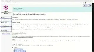 Advanced Web Crawler / Dynamic Scanner - DVGA(Damn Vulnerable GraphQL Application)