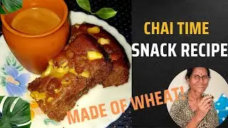 Eggless Wheat Banana Cake with Tandoori Chai|Easy to Store|Evening Munches or Midnight Hunger Pangs