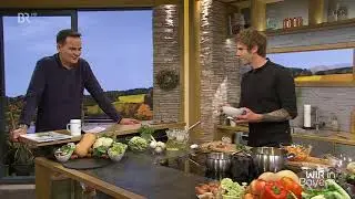 Wir in Bayern: Gebackener Blumenkohl mit s&uuml;&szlig;saurem Gem&uuml;sesalat und Miso 21.10.2021