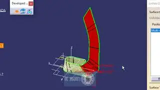 CATIA V5 desde cero. Comandos: Unfold, Blend, Multi-Section Surface. Calderería