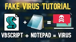 Creating a FAKE VIRUS Using Just NOTEPAD!!! (Beginner Friendly)