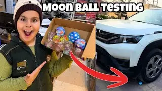 MOON BALL VS CAR 😱 | Crash Test Gone Crazy! Giveaway Kar Diya 🎁
