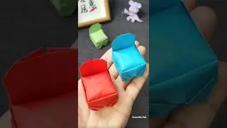 DIY Miniature Origami Chair!#shortvideo #shortsfeed #shorts