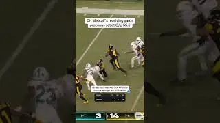 Absolutely brutal for Metcalf bettors 🥶 #nfl #nflbetting #nflbadbeats #steelers #dkmetcalf