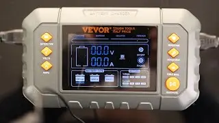 VEVOR Smart Battery Charger, 20-Amp, Lithium LiFePO4 Lead-Acid (AGM/Gel/SLA) Car Battery Charger