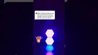 Hexagon Light Can detect human sound!!😂