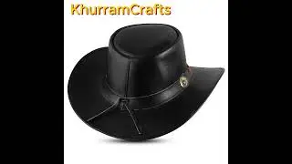 Cowboy Hat 🤠 Blacke fashion  Leather Hat  | Western Style Hat for Men | Classic & Stylish Look