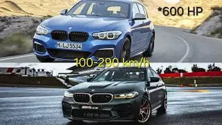BMW M140i xDrive (600HP) vs BMW M5 CS | 100-290 km/h race