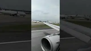 First class window seat takeoff