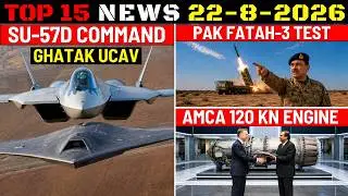 Indian Defence Updates : Su-57D UCAV Command,120KN Modules Ready,PAK Fatah-3 Test,VAHAK Mothership
