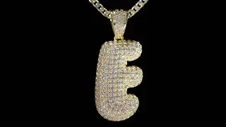 The Bubble Letter E Necklace | Necklaces | King Ice
