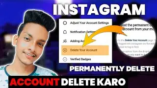 Instagram account delete kaise kare permanently 2024 | How to delete instagram account 2024