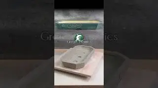 Decoration on stoneware bonsai pot - How I make ornament on a clay slabs pottery