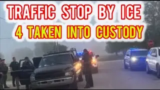 Traffic Stop By Ice and 4 People Taken Into Custody in LaBelle