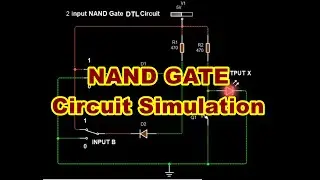 NAND GATE DTL, NAND gate circuit, 2 input NAND gate DTL circuit simulation.