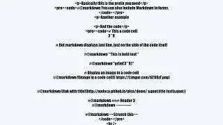 Can markdown code be inserted inside a 'code' cell in Google Colab?