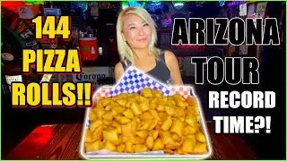 144 PIZZA ROLLS CHALLENGE!! at Giligin's in Arizona #RainaisCrazy - Wild Magic Mitch Appeared!