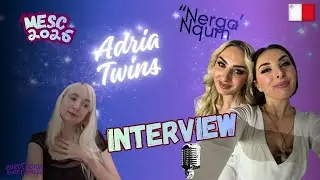 Interview with ADRIA TWINS | Malta Eurovision Song Contest 2026