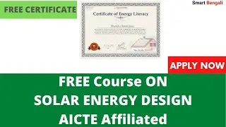 Earn Free Certificate on Solar Energy  Technology AICTE