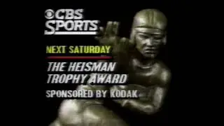 The Heisman Trophy Award (1988) Promo - CBS