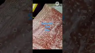 Jimmychoo saree with heavy embroidery thread work with scallop border #youtube#ytshorts#fashion#