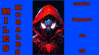 MILES MORALES cuadro impreso en 3D Titan colección  está en vivo