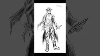 Quick sketch of one of the characters of my #murdermystery game. #vampire #speedpaint #fantasy #fyp
